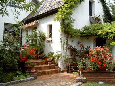 Weg zur Terrasse